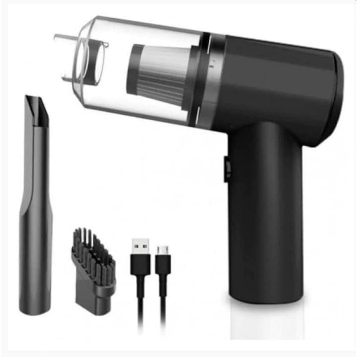 Aspirator pentru masina, fara fir, 3 in 1, baterie incorporata 4000 mAh, plus perie de curatare